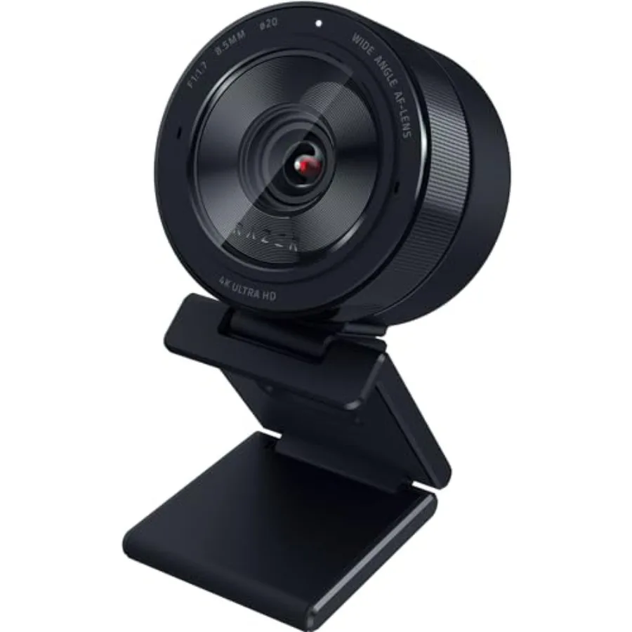 Pro-grade 4K webcam for content creation, streaming, gaming, video calls: large sensor, auto light correction, built-in mic and