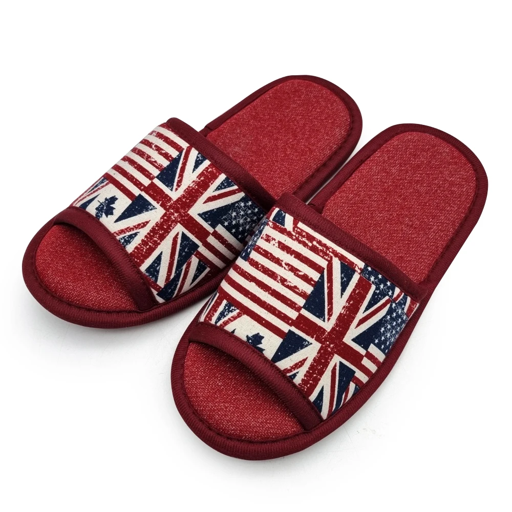 Union Jack living room picture pink indoor slippers indoor office