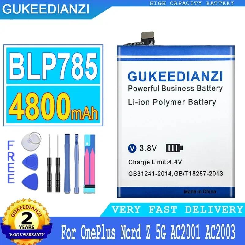 Bateria 4800mAh/5800mAh Mobile Phone Battery For OnePlus Nord Z/N10/2 5G AC2001 AC2003 For One Plus 1+ 9/10 Pro 9Pro 10Pro Nord2