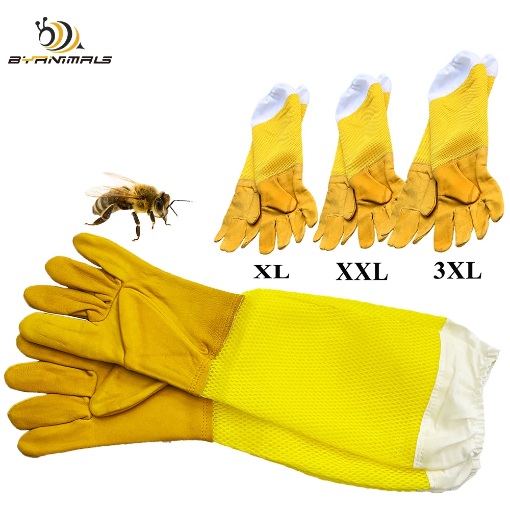 Beekeeper Gloves Anti Bee Bite Protective Hands From Sting Apiarist Wear Gloves Soft Durable Extra Large Size Available Farm