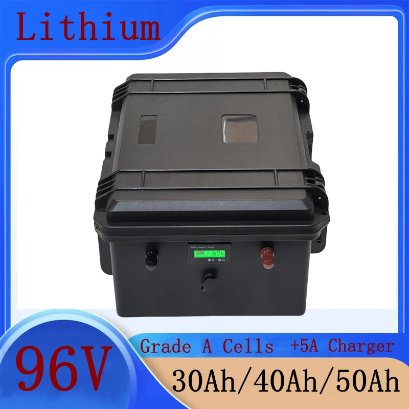 

waterproof 96V 30Ah 40Ah 50Ah lithium li- ion battery with BMS for5G Bas/Backup power supply/energy sotrage/+109.2V 5A charger