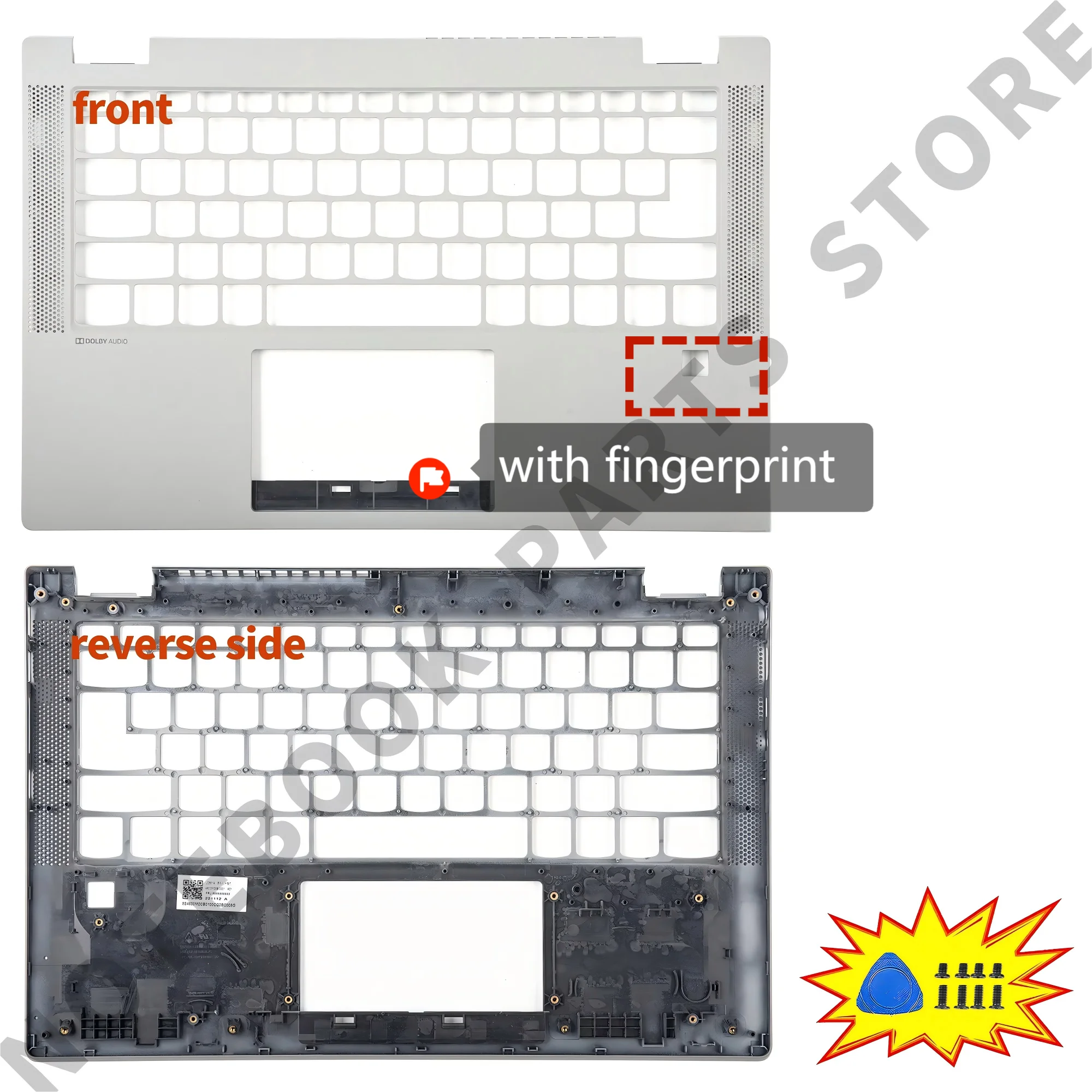 NEW Parts For Ideapad Flex 5-14ARE05 14ITL05 14ALC05 5-14IIL05  Palmrest IUPPER COVER Replace plastic SILVER/GRAY