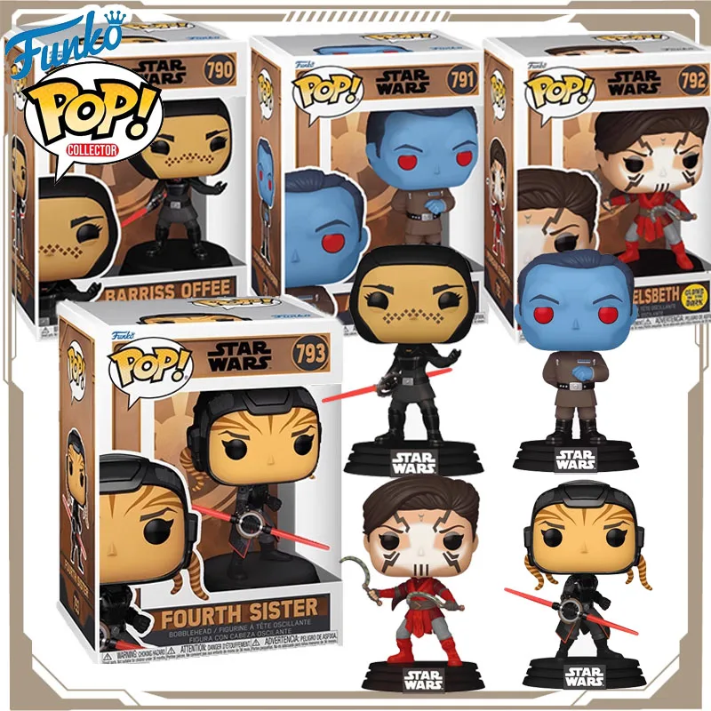 

В наличии Funko POP оригинальная аниме-фигурка «Звездные войны» BARRISS OFFEE ADMIRAL THRAWN экшн-фигурки игрушки для мальчиков и девочек подарок для детей