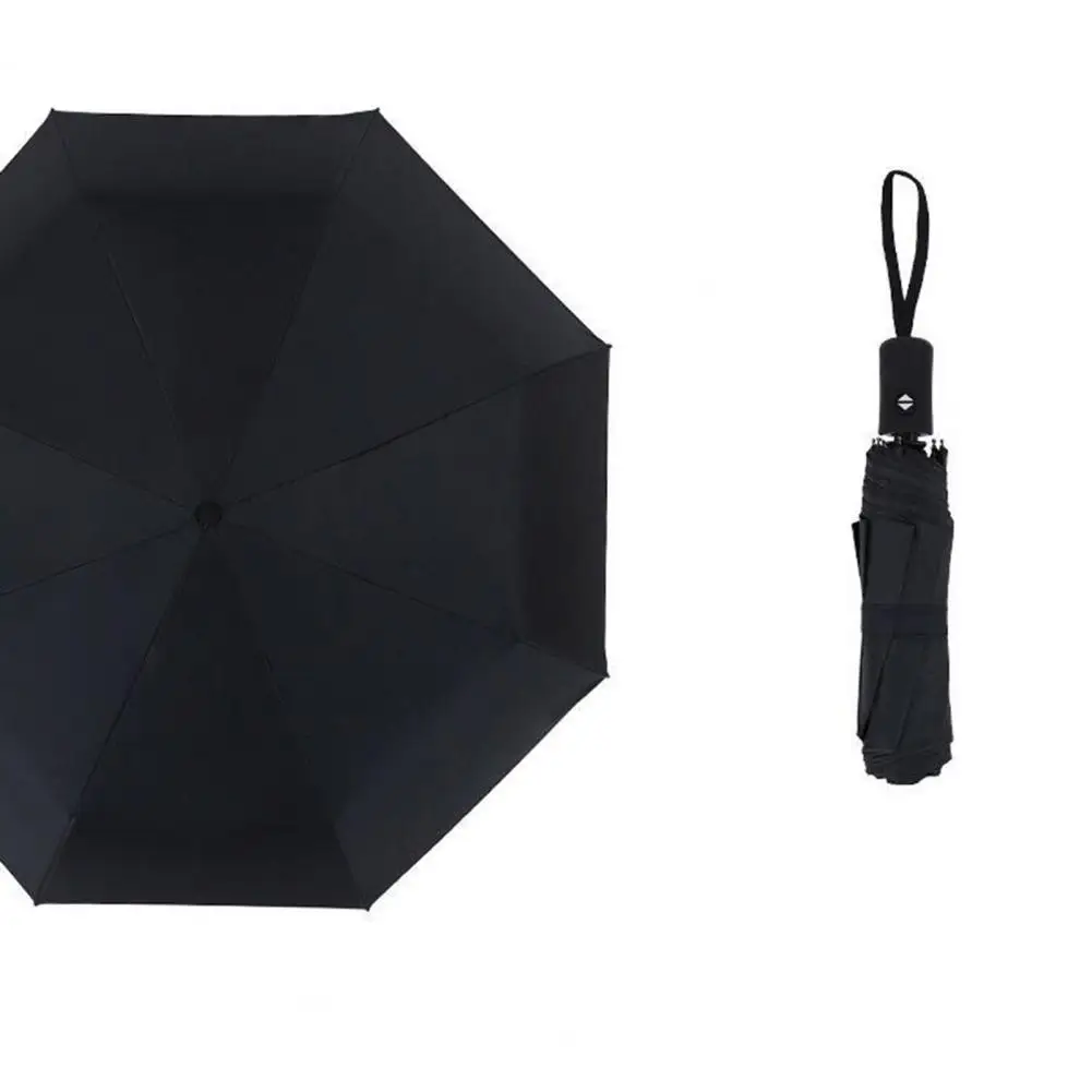 Fully Automatic Sun Umbrella Auto Open Windproof Rainproof UV With Coating Compact Folding Travel Parasol