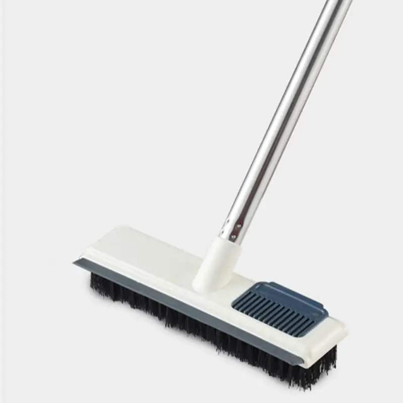 108cm Long Handle Floor Scrubbing Brush, Household Push Broom Floor Sweeping Cleaner For Bathroom Patio Tile Floor