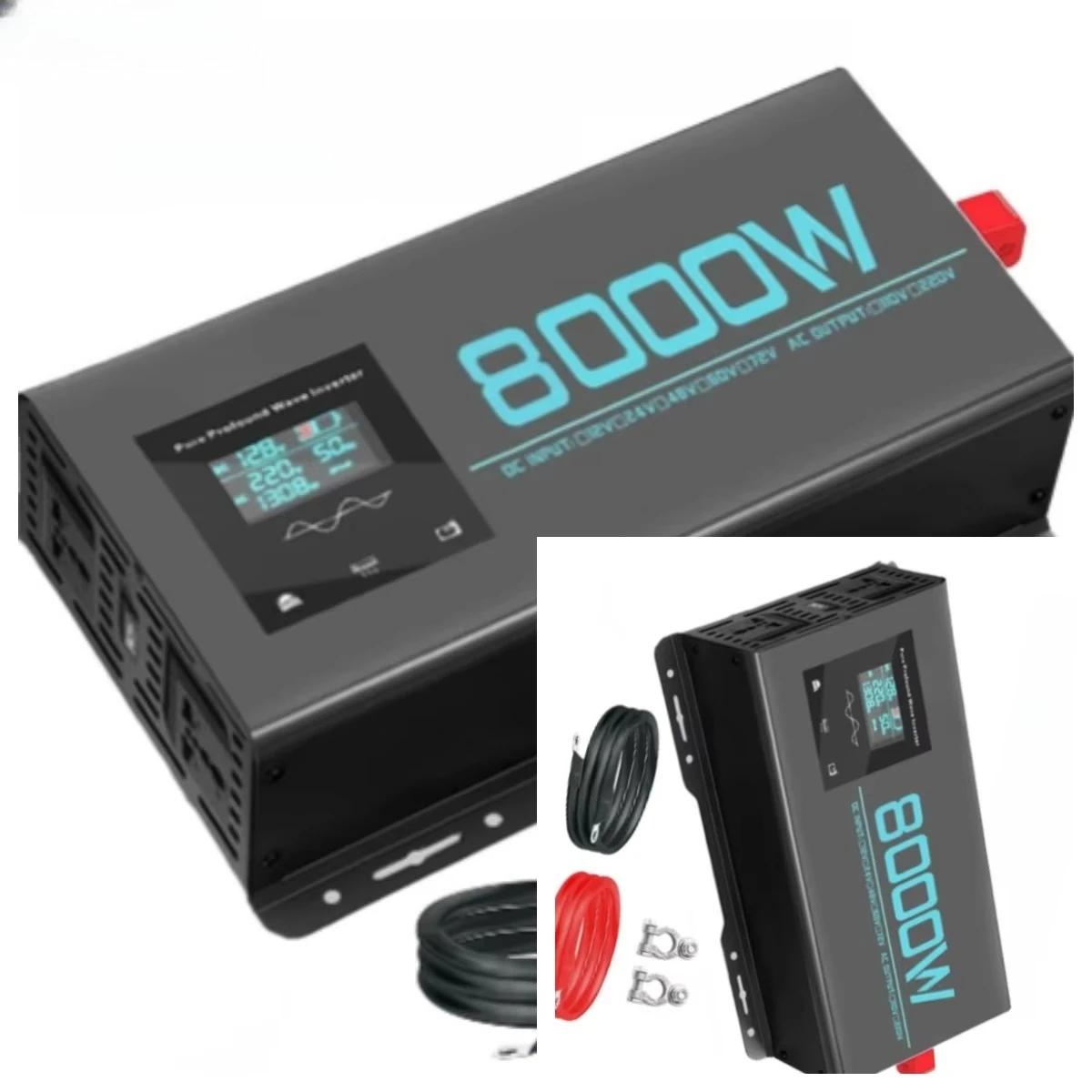 Pure Sine Wave Inverter 12V 220V 1000W 1600W 2200W 3000W 4000W 5000W 6000W 8000W DC To AC Power Converter Car Solar Inverter