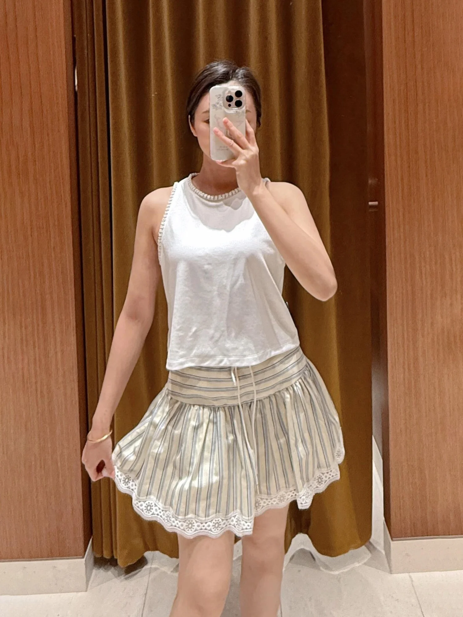 

Модный повседневный круглый жилет Ne Svel с бисером, универсальный летний новый универсальный топ для снижения возраста