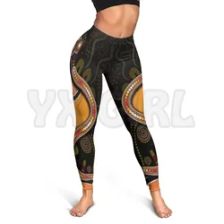 YX GIRL Women's For Girl Snake With Dot Painting 3D Printed Leggings Sexy Elastic Female Skinny Leggings Gothic Yoga Leggings