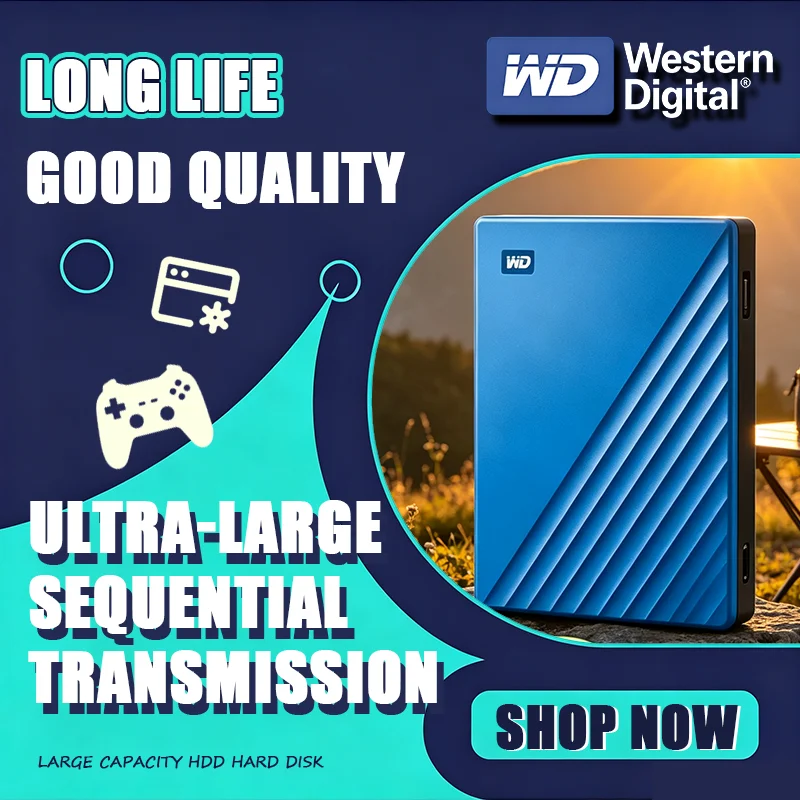 NEW WD Western Digital My Passport Ultra Portable Hard Drive 500GB/1TB/2TB/4TB Metal Edition China Travel Package For PC 2026