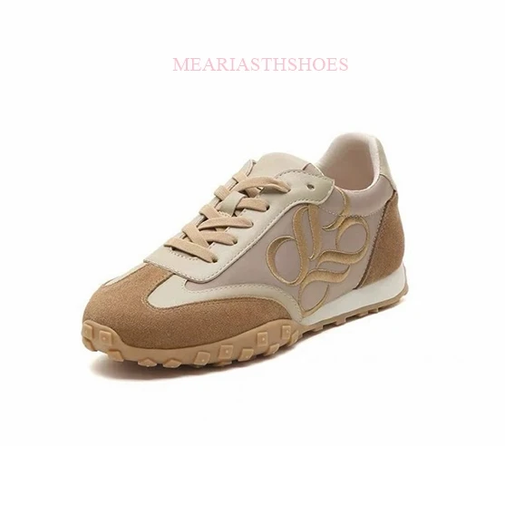 Women's casual shoes spring and summer running net non-slip wear-resistant oxfords bottom lace-up casual sneakers balance shoes
