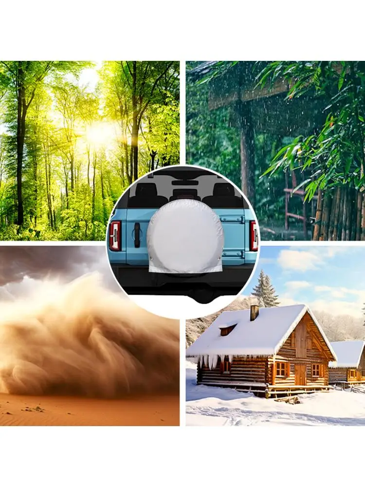 Protecteur de roue automobile, couverture de roue de voiture étanche, résistant aux UV, couverture de pneu automobile pour soleil, pluie, neige, Protection des pneus