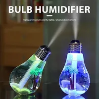 Mini humidificador diseño bombilla USB