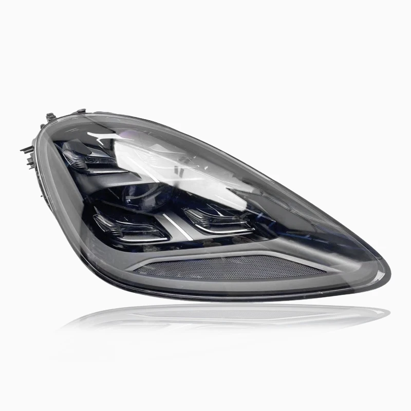 Original Headlamps for Porsche Cayenne GTS 2019-2023 LED Matrix Headlights White Stripes US Version Auto Lighting Systems