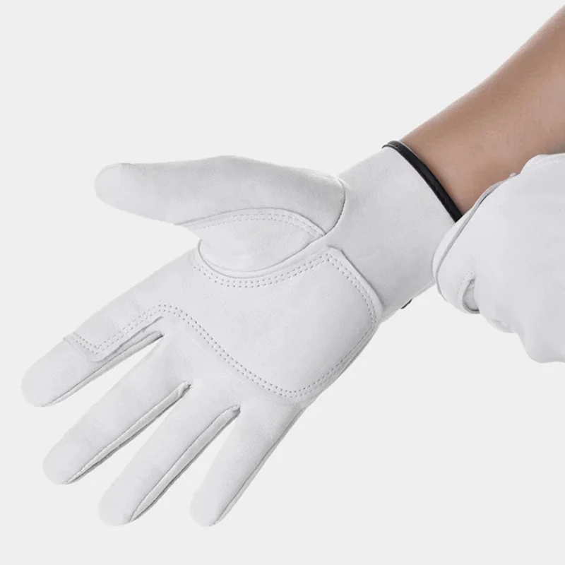 Work Gloves Protection Garden Sports Motorcycle Driver Gloves Use For Outdoor Cycling Easy To Use White