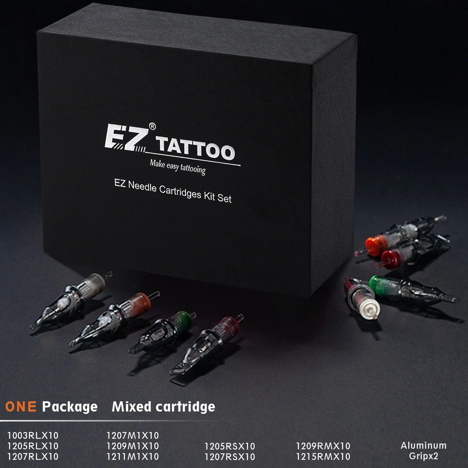 50 個の貴重なパッケージ EZ Revolution タトゥー カートリッジ