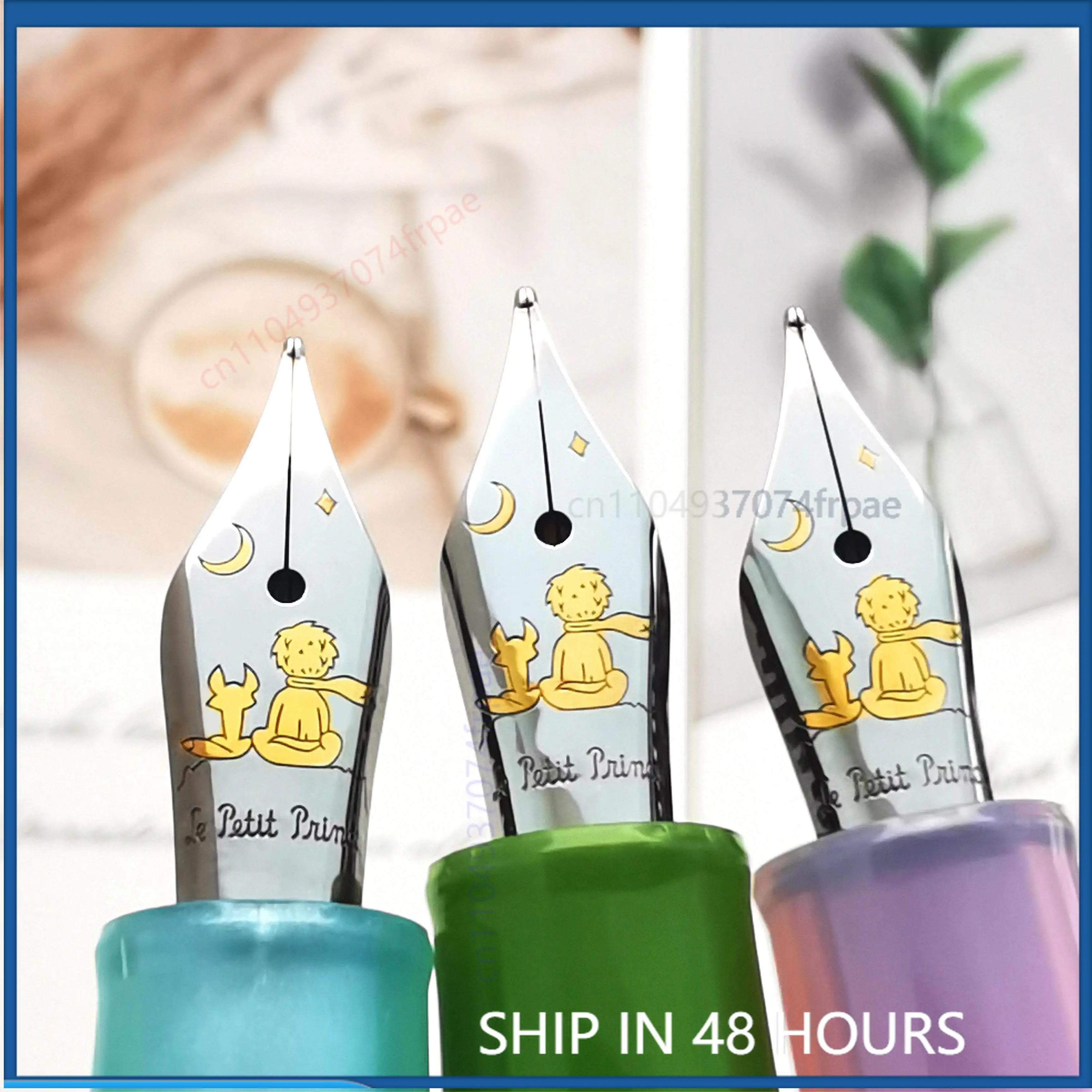 For Size 26 Fountain Pen Nib Little Prince Dragon Blade Naginata Hand Polished Tip Chinese Calligraphy Spare Replacement Parts