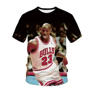 Basketbol - (N-NBA, 3D Baskılı, Spor, En Çok Satan, Moda, sıcak satış, Michael J jordan'ın kısa kollu tişört, Tişört, çabuk kuruyan, s24/25 En iyi 10 satış mısbhv ceketi №4