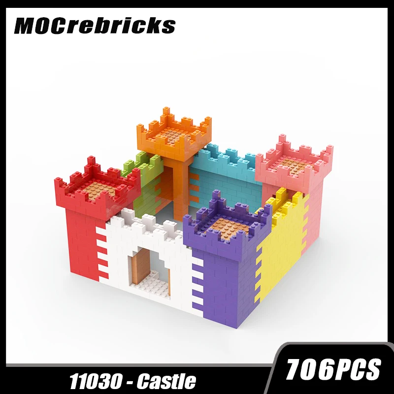 

Classical Castle Four Color Brick Construction Modular Building Block Assemble Model Brick Toy Children's Christmas Gifts