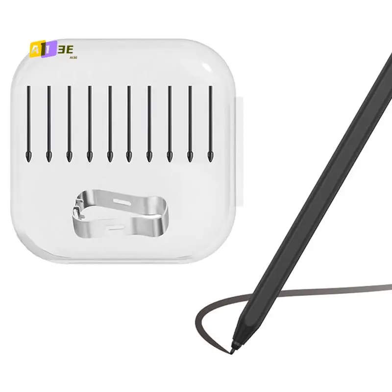 

A13E-Сменные насадки для Remarkable 2, прочные съемные насадки для ручек для маркеров 1/2 наконечников для ручек (10 шт.) с инструментом, черные