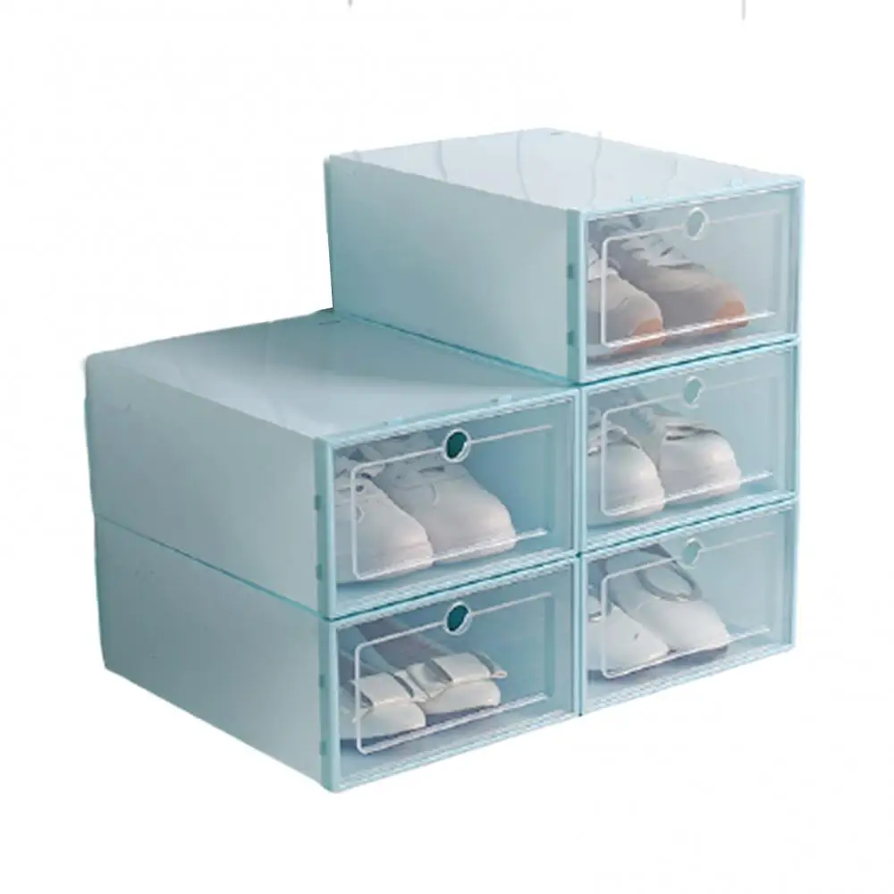 Shoe Box Box Dustproof Plastic Storage Box Stackable Shoes Organizers Transparent Combined Shoe Cabinet Shoe Display Drawer Case