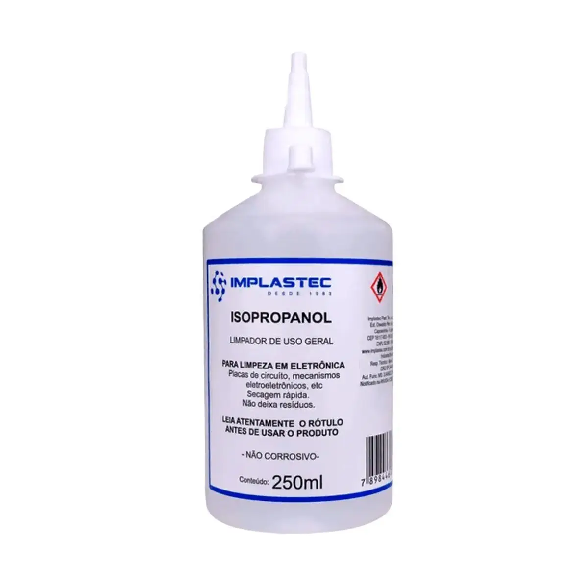 Isopropyl Alcohol Professional Use 99,8% Impastec 250ml