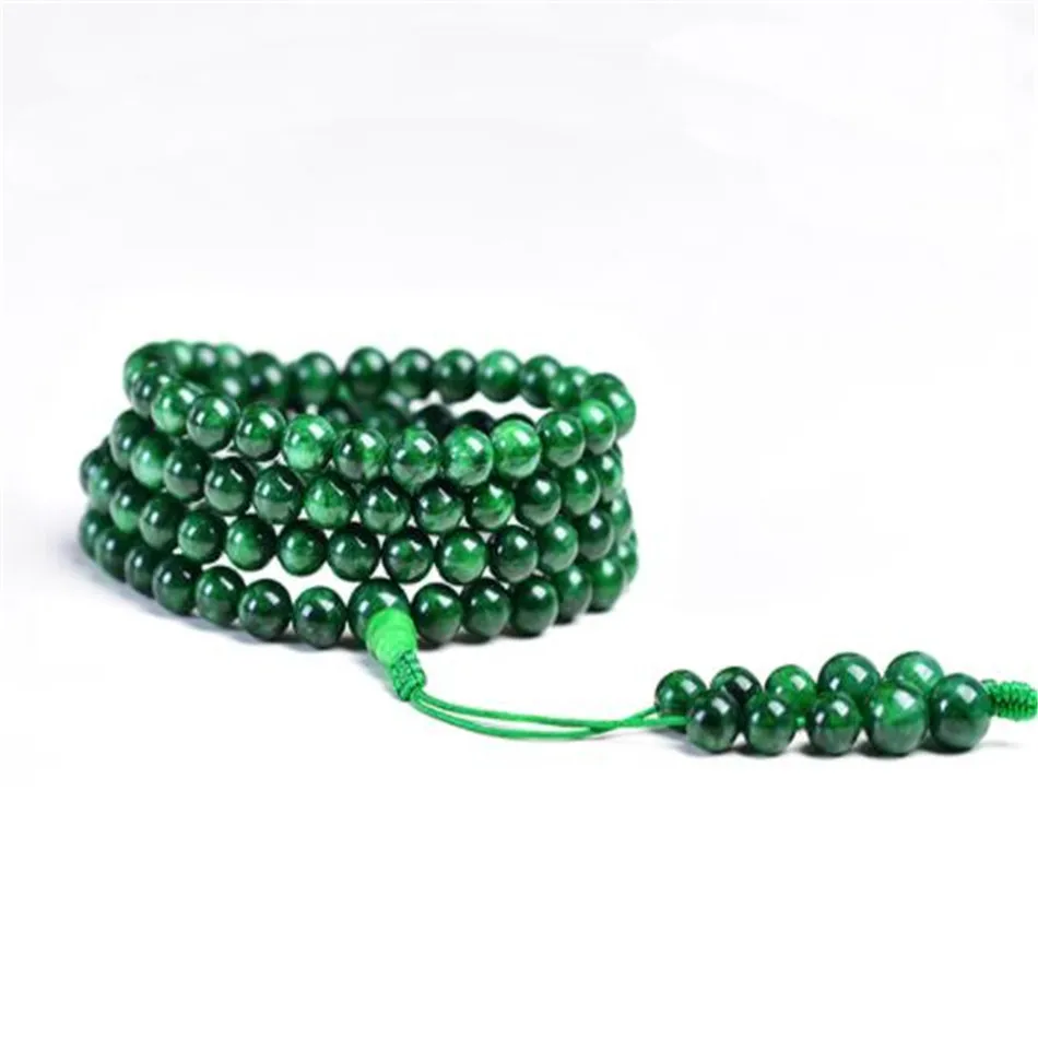 

Ожерелье из драгоценных камней, 8 мм, 108 натуральный драгоценный камень, Минималистичная ткань, женские манжеты, модные, современные юбилейные изделия