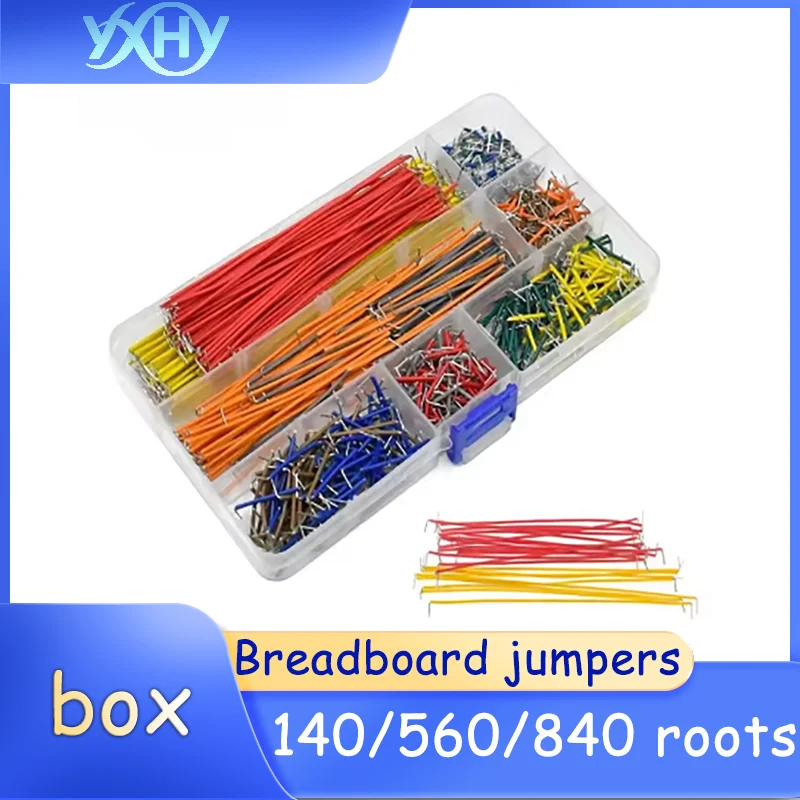 1 box of 140/560/840 Breadboard Cables Breadboard Cables Breadboard Patch Cords Connecting Cables