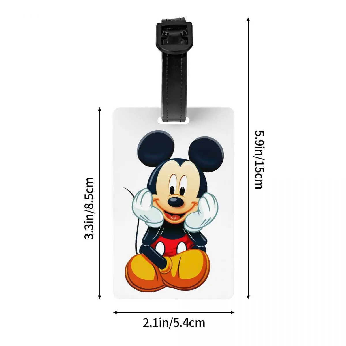 Custom Mickey Mouse Bagagelabel Koffer Bagage Privacy Cover Id Label