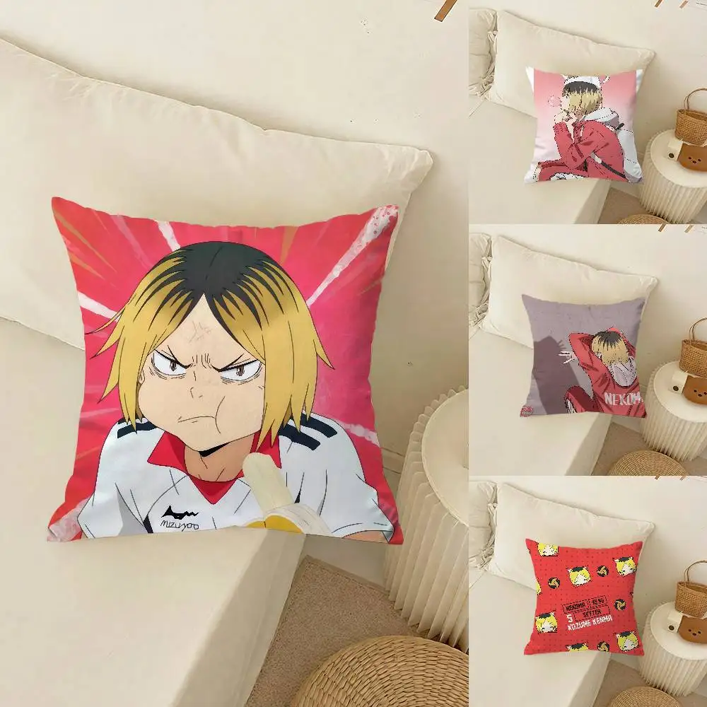 

KWai аниме H-Haikyuu Kenma Kozume наволочка плюшевая хлопковая комфортная для дивана-кровати шелковистая элегантная невидимая молния на заказ Decorativ
