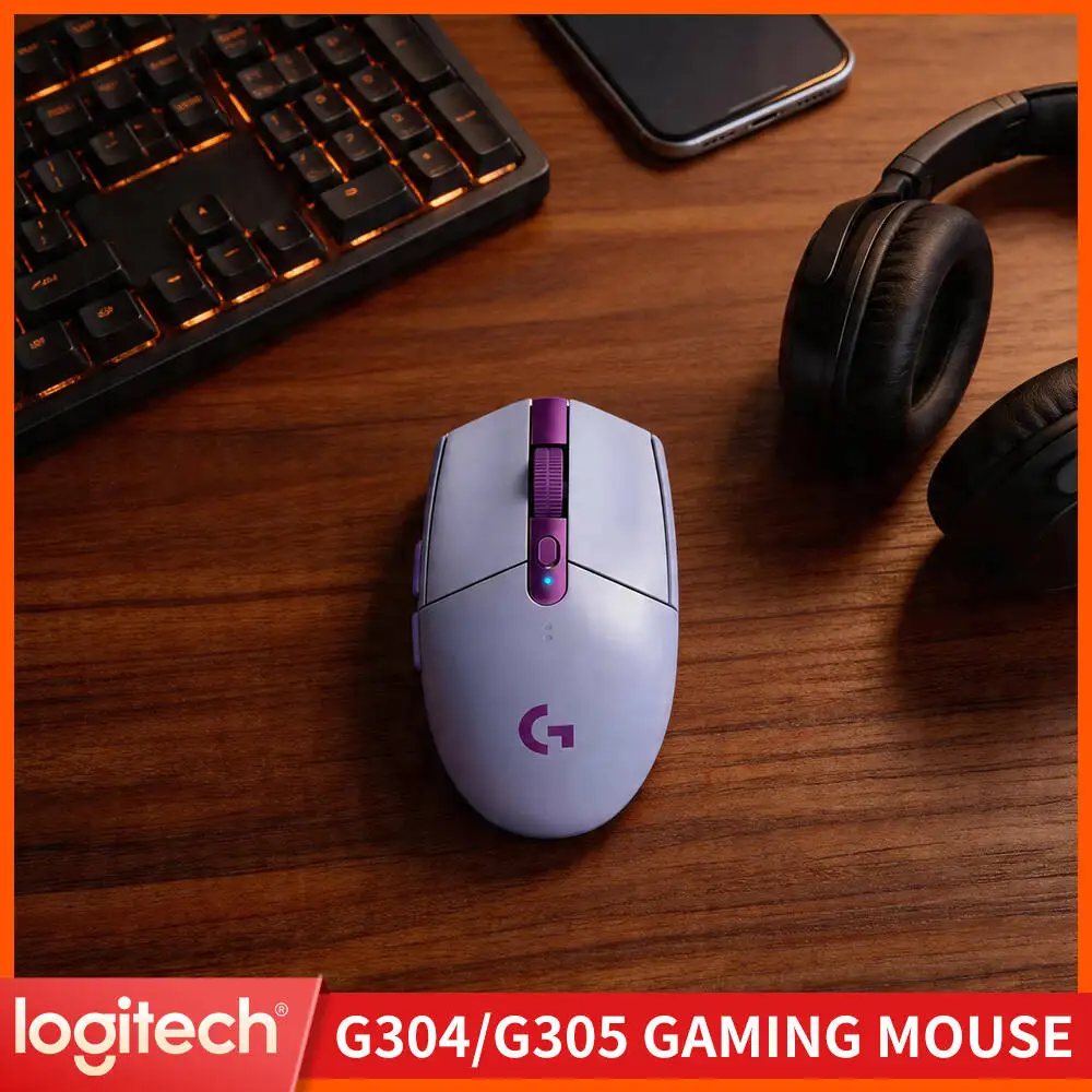 Logitech G305 Wireless Gaming Mouse, 12000 DPI HERO, 6 Programmable Buttons, 250h Battery, 99g, PC Mac Gamers Pick