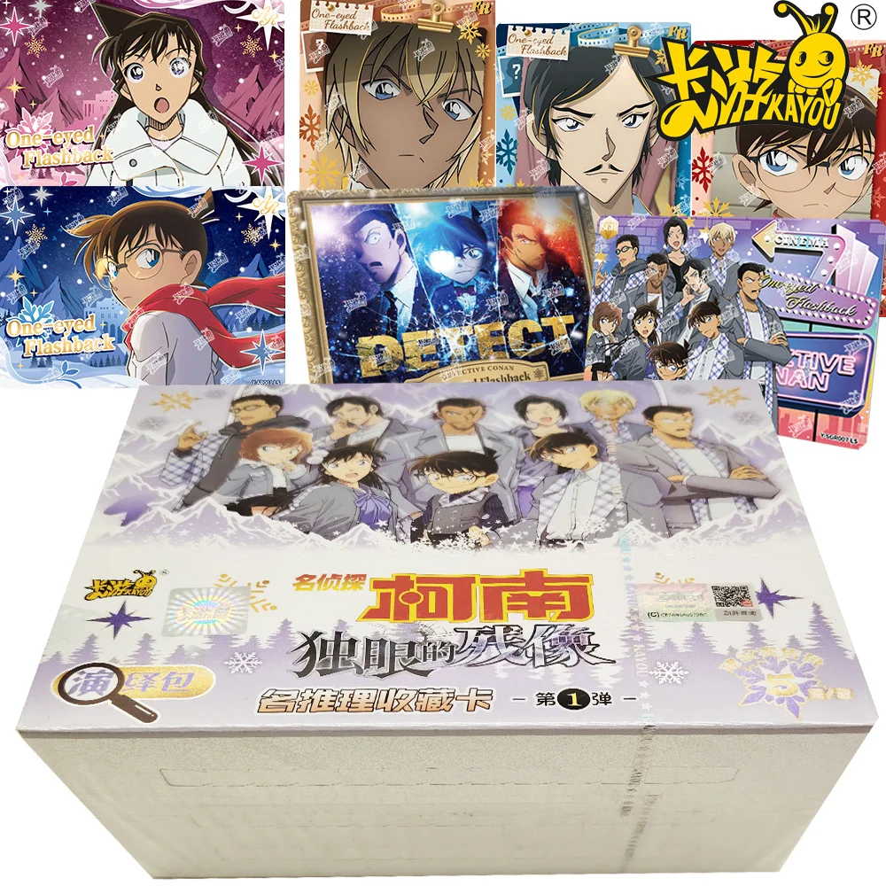 

Подлинные коллекционные карты KAYOU Detective Conan, аниме-фильмы, изысканное мастерство, визуальное искусство, портретные карты с персонажами, подарки