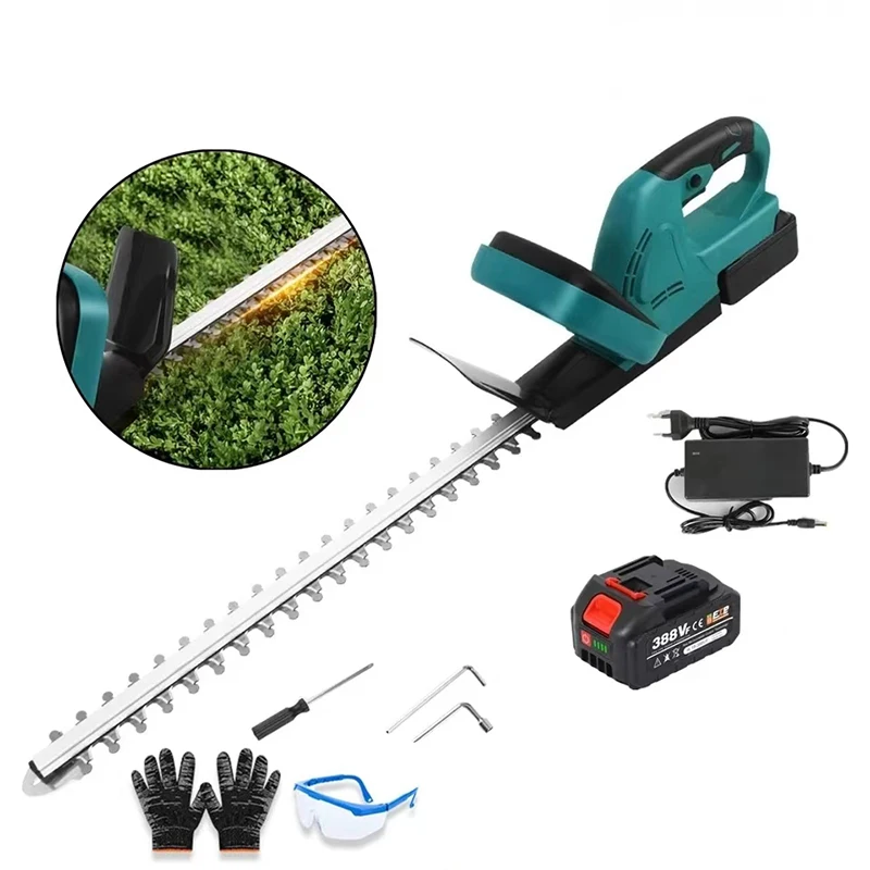 

Cordless Electric Hedge Trimmer 21V Rechargeable Handheld Grass Cutter Hedge Trimmer Garden Landscaping Pruner Power Tools