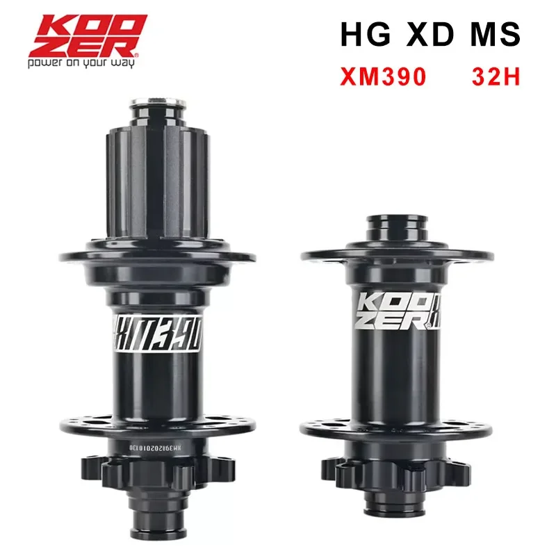 Koozer XM390 Boost Rear Tpi Heavy XC E-bike MTB Bicycle Hub 135x10mm QR 12x148mm TA  32H Hole 6 Bolts HG XD MS 10S 11S 12S Speed