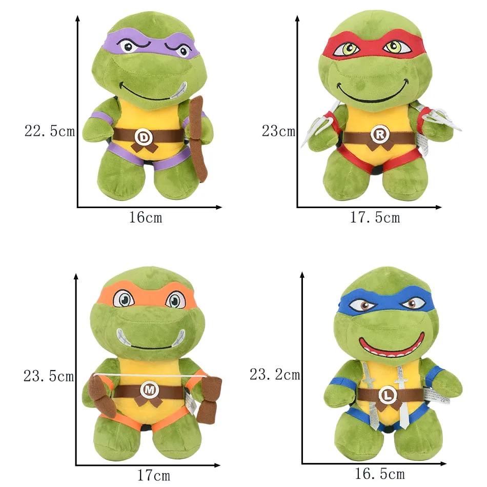 2026 New Hot Teenage Mutant-Ninja Turtles plush doll keychain