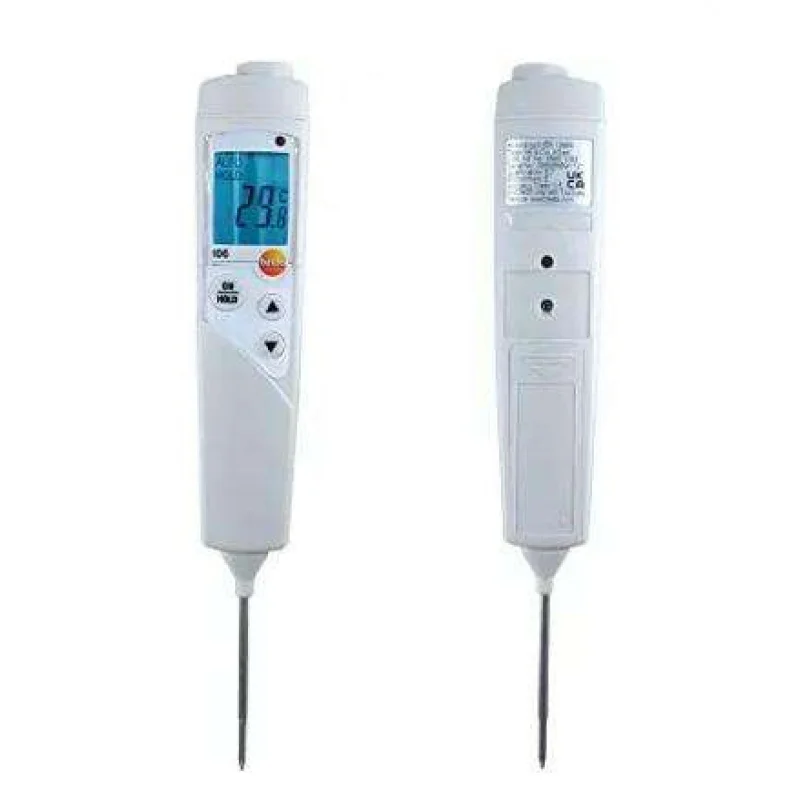 Original Testo 106 Waterproof Automatic Temperature Maintenance Meter for Test Instrument with Food Core Model 0563 1063