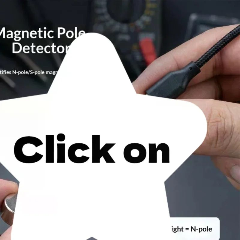 Hall Magnetic Pole Detector 5V N S Pole Detection Module Compact Sensor With LED Indicator For Magnet Polarity Testing Kit