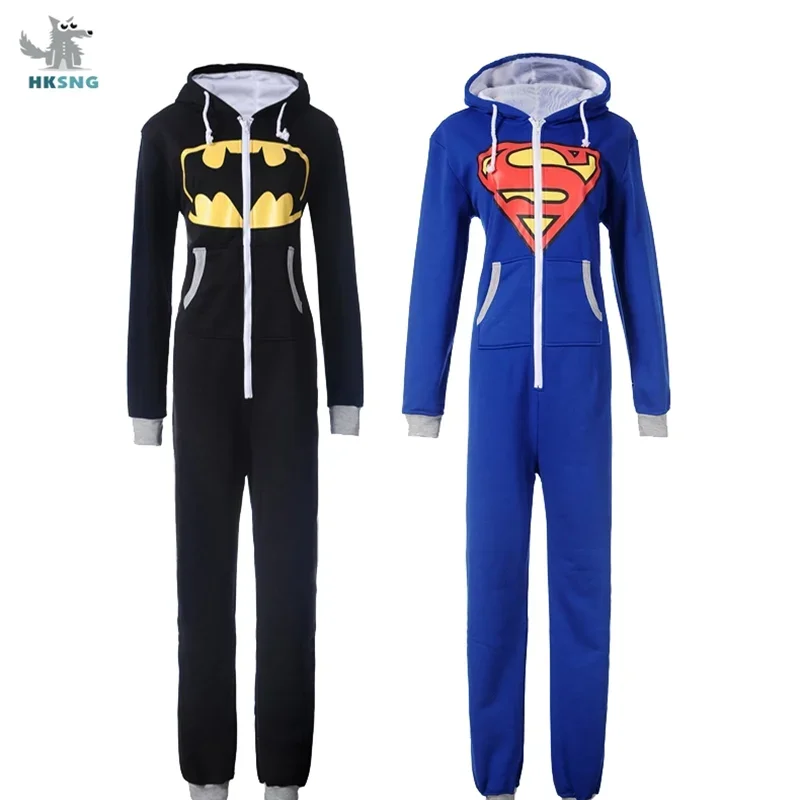 Hksng unisex adult bat onesies warm print pajamas plus size XXL sleepwear sleepwear party best gift Kigurumi