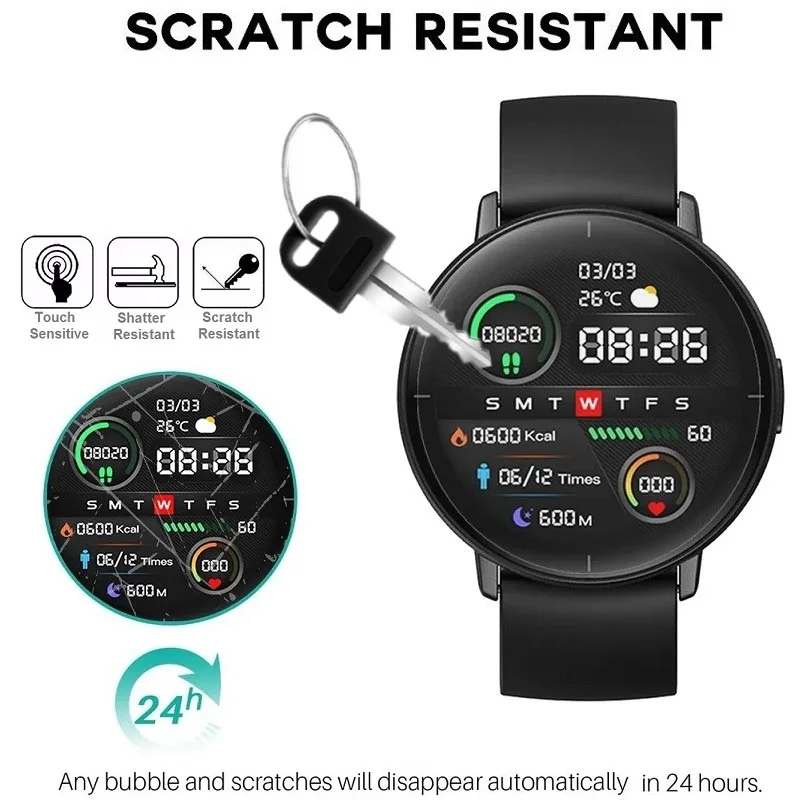 10 قطع من طبقة هيدروجيل ناعمة من مادة TPU لهاتف Xiaomi Mibro Lite 2 واقي شاشة للساعة الذكية عالي الدقة طبقة حماية شفافة