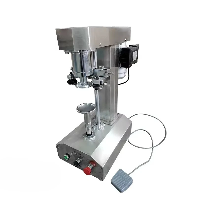 Semi-automatic can sealing machine, fruit fish bean tomato beer, small food canning machine