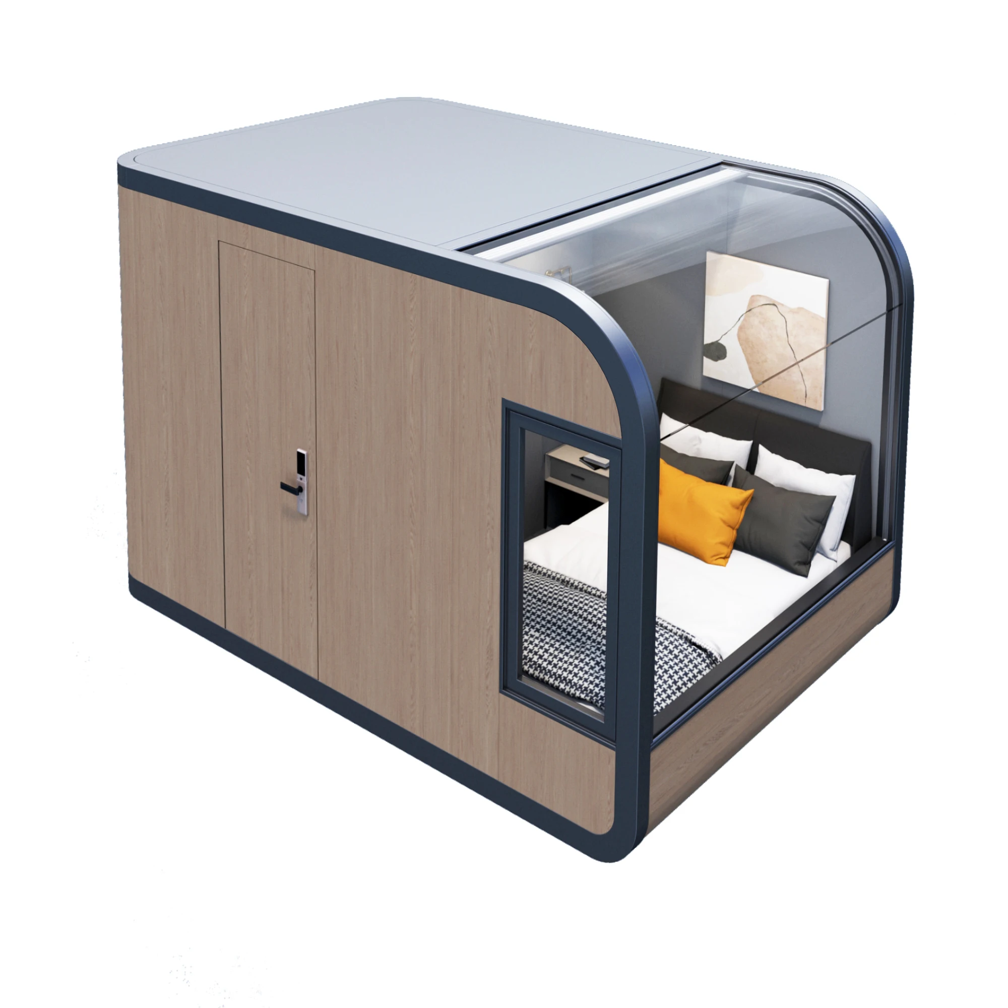 بيت كبسولات فندقي صغير محمول فاخر | حجم صغير، الإقامة المنزلية وتصميم غرفة السماء المرصعة بالنجوم #6