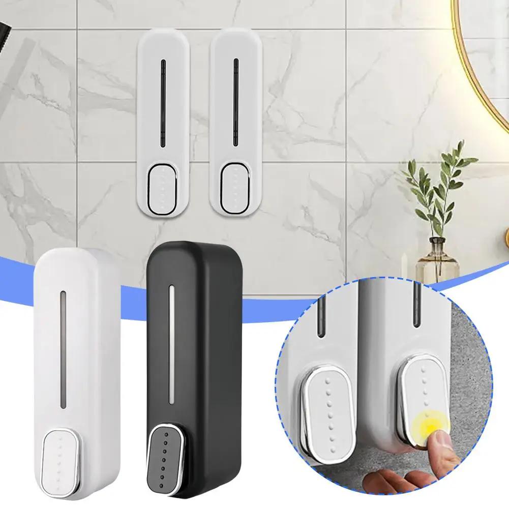 Shampoo Bath Hand Sanitizer Box Single Double Head Soap Press Manual Plastic Wall-mounted Dispenser Household Hotel H8Q9