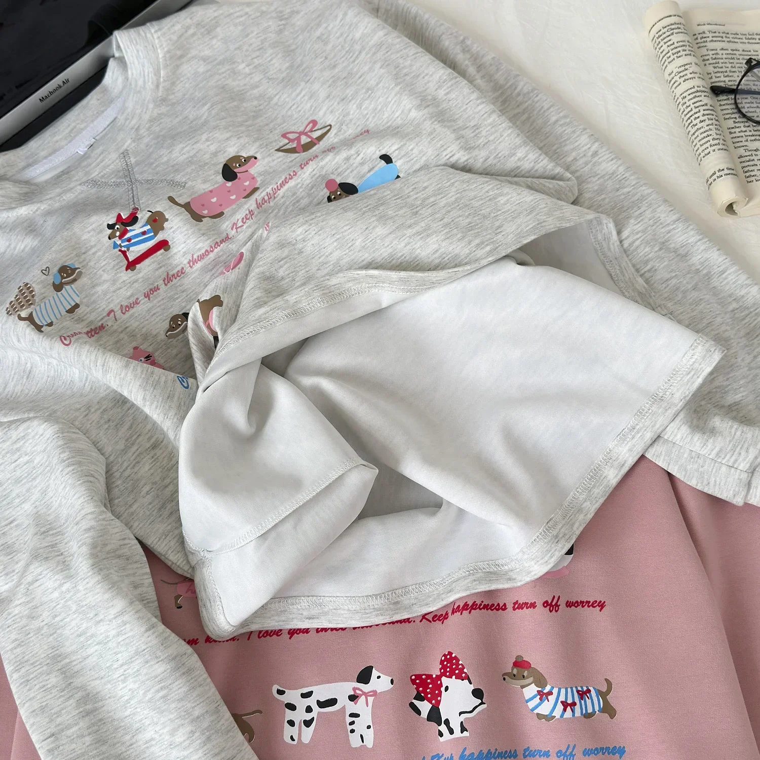 2024 Korean New Fashion Y2k Hoodies Women Loose Print Casual Harajuku Sweatshirts Female Autumn Embroidery Design Chic Clothes image 5