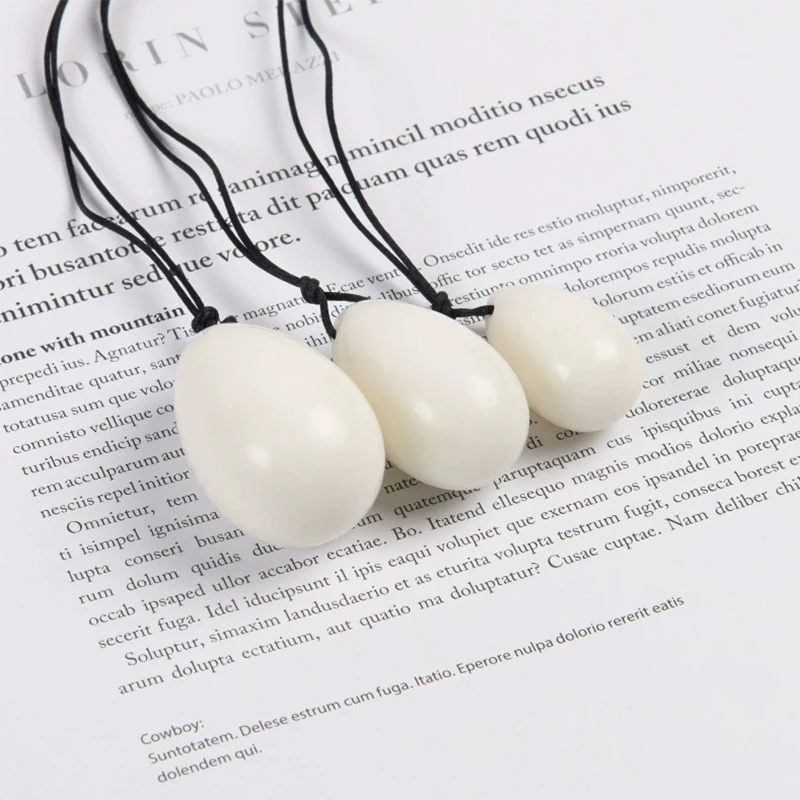 الأبيض اليشم حفر البيض مجموعة يوني البيض تدليك الكرة الكريستال الطبيعي شفاء ممارسة البيض ل كيجل ممارسة قطار عضلات الحوض #3