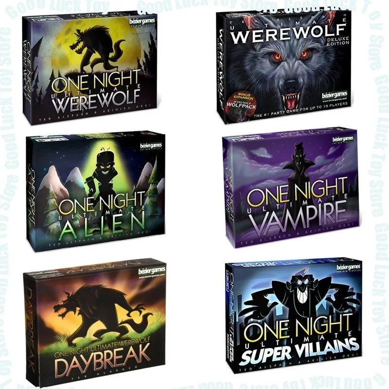 

One Night Ultimate Werewolf Alien Board Game English: One Night Ultimate Werewolf Vampire