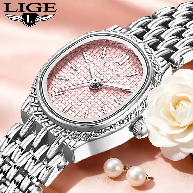 

LIGE новые кварцевые часы для женщин, лучший бренд, роскошные креативные стальные водонепроницаемые женские часы, модные элегантные женские часы-браслет