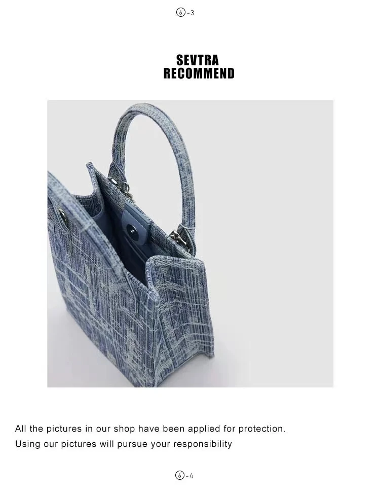 2024 New Niche Designer Luxury Retro Denim Armpit Bag Exquisite And Versatile Handbag High-end Casual And Simple Shoulder Bag