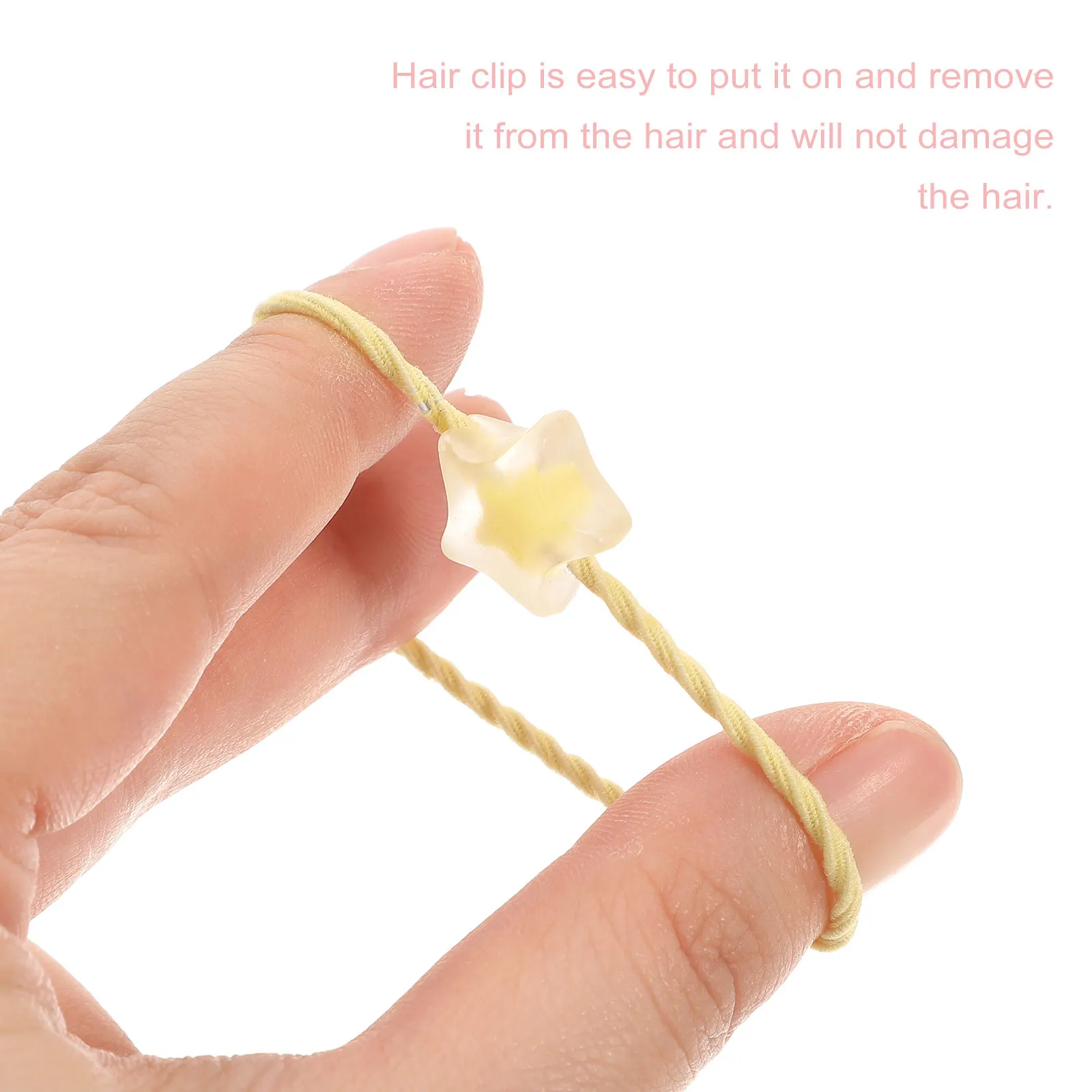 

20Pcs Macaron Hair Ties Clear Cartoon Charm Design Elastic Ponytail Holders for Girls Women Kids Fashion Hair Accessories