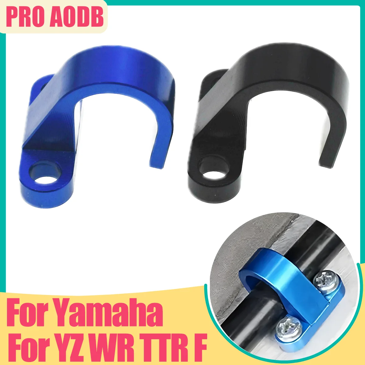 

For Yamaha 2003-2022 Model Aluminum Rear Brake Hose Clamp Guide parts YZ125 250 YZ250F YZ450F YZ80 85 125X 426 WR250 WR500 400F