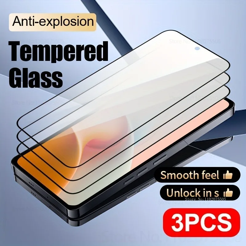 

3Pcs Black Edge HD Tempered Glass for Xiaomi Redmi Note 7/7 Pro Note 8T/8/8 Pro Screen Protectors Film Note 9 Pro/9T/9S HD Films