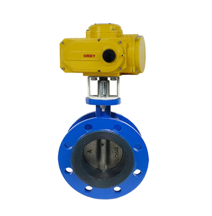 Ductile Iron Triple Eccentric  Offset Hard Seal Class 150# Flanged Concentric Butterfly Valve Electric